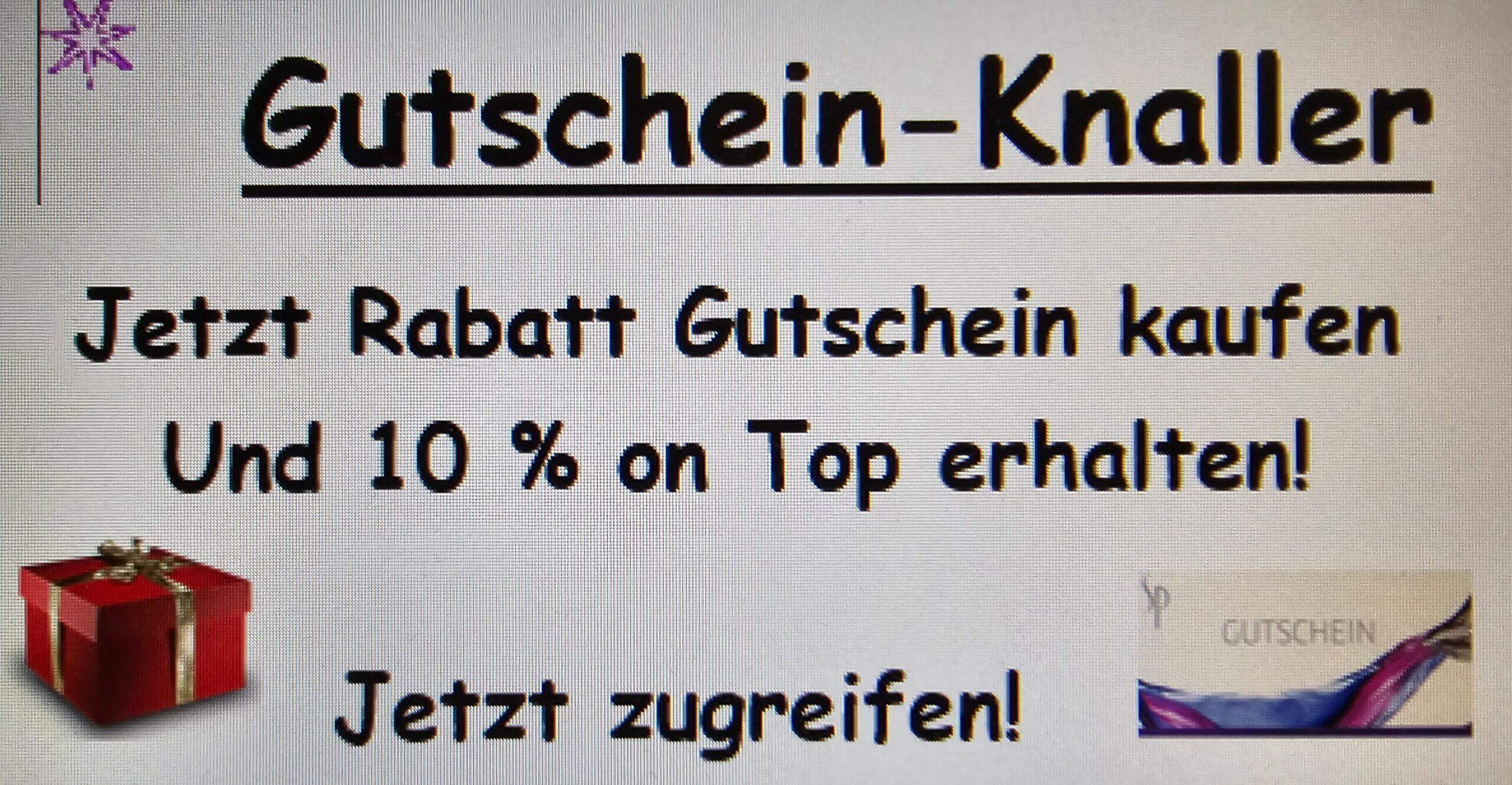 Gutschein Rabatt